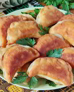 Постные пирожки с фасолью