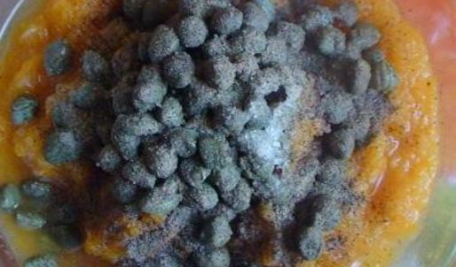 постные жареные пирожки с тыквой и каперсами