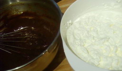 брауни и шоколадный парфе