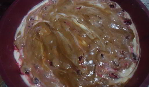 брауни с творогом и вишней