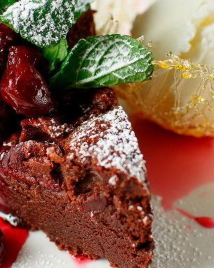 Рецепт брауни с вишневой прослойкой