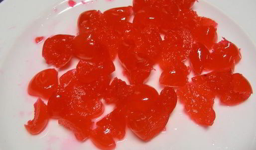 мраморный брауни с прослойкой из сливочного сыра и коктейльной вишни