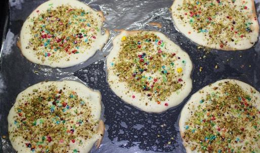 новогодние пирожные елочки с начинкой