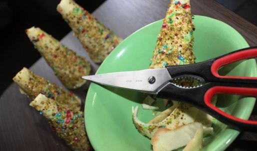 новогодние пирожные елочки с начинкой