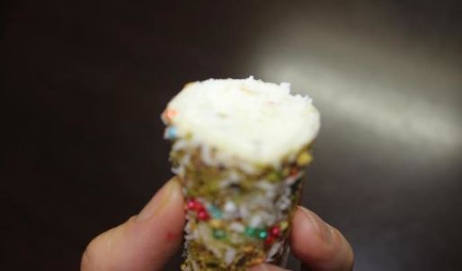 новогодние пирожные елочки с начинкой