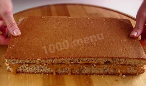 пирожное белочка с орехами и сгущенкой