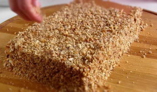 пирожное белочка с орехами и сгущенкой