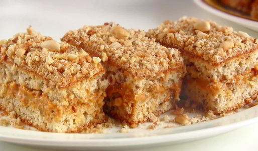 пирожное белочка с орехами и сгущенкой