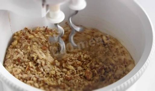 пирожное белочка с орехами и сгущенкой