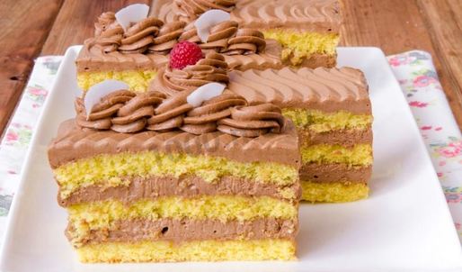 пирожное бисквитное с кремом