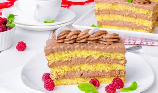 пирожное бисквитное с кремом