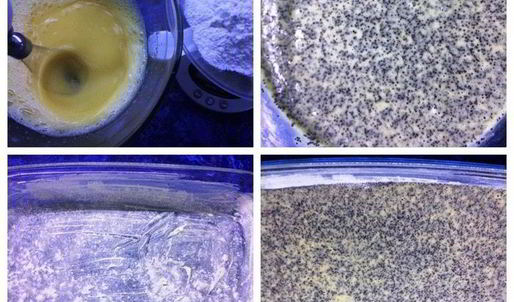 пирожные маковые с кофейным кремом