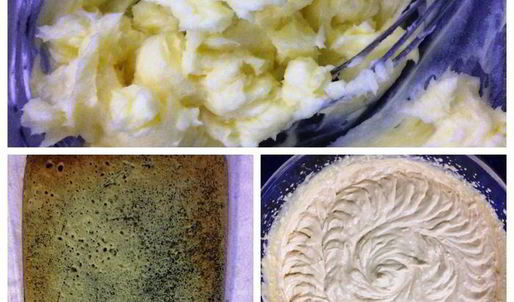 пирожные маковые с кофейным кремом