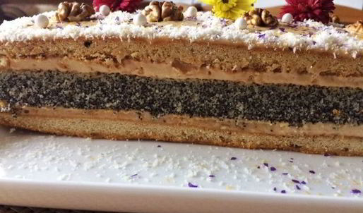 пирожные маковые с кофейным кремом