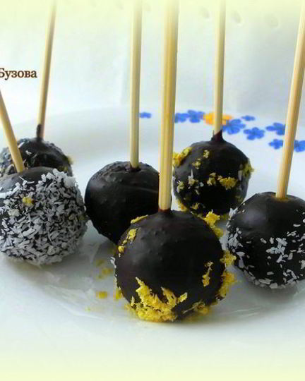 Рецепт пирожных на палочке