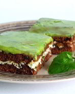 Шоколадно-мятные брауни