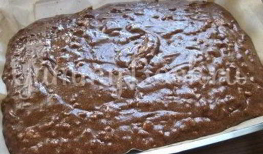 шоколадные брауни на манке с миндалем