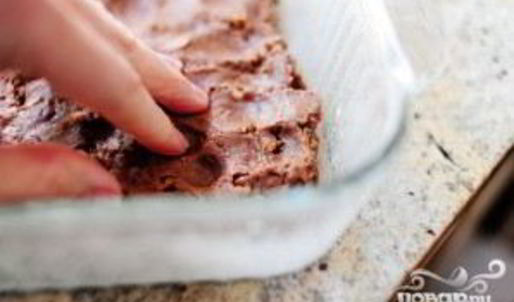 шоколадные пирожные с орехами