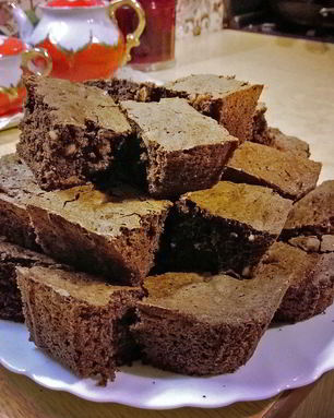 Традиционный брауни с орехами