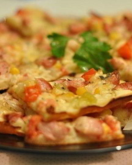 Рецепт быстрой пиццы на кефире