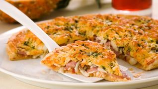 Пицца с ветчиной