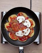 Картофельная пицца c яйцом