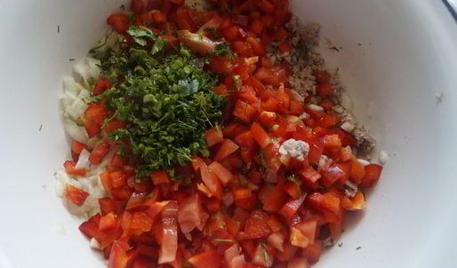 лахмаджун с фасолью