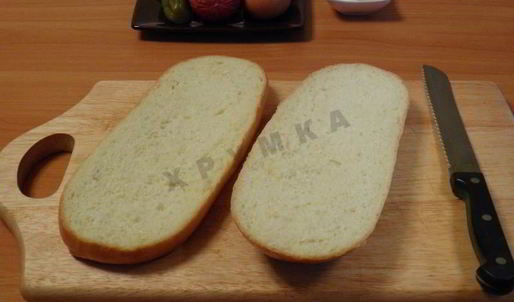 ленивая пицца из батона в духовке