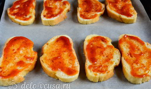 ленивая пицца из батона