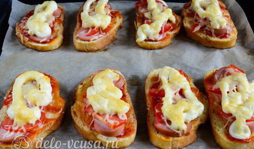 ленивая пицца из батона