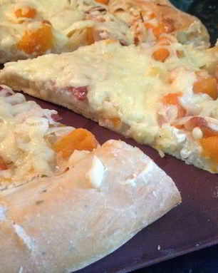 Осенняя Пицца с тыквой и беконом