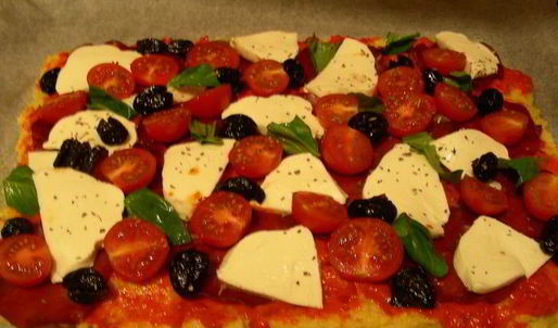 пицца из поленты