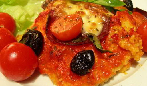 пицца из поленты