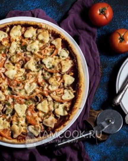 Рецепт пиццы на кефире и майонезе