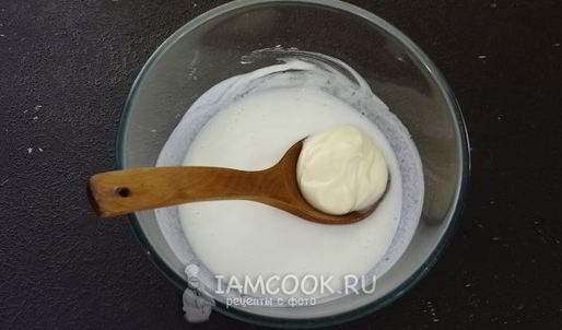 пицца на кефире и майонезе