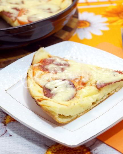 Рецепт пиццы на сковороде за 5 минут