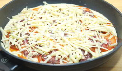 пицца на сковороде за 5 минут