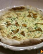 Пицца с лисичками