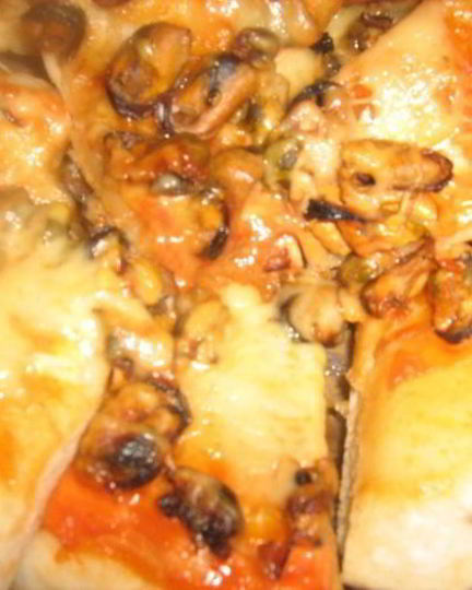 Рецепт пиццы с мидиями