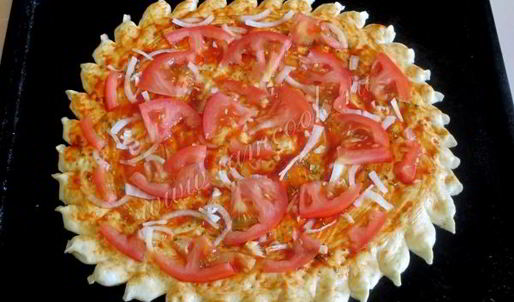 пицца с мясом