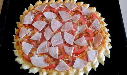 пицца с мясом