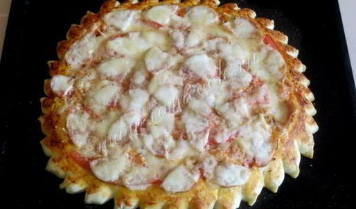 пицца с мясом