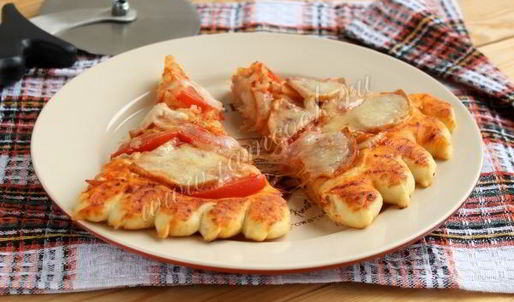 пицца с мясом