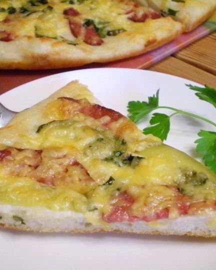 Рецепт пиццы с солеными огурцами