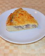 Пицца Сайран с сайрой, ананасами и соусом с бальзамическим белым уксусом