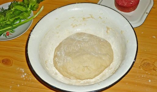 пицца в духовке с колбасой и сыром