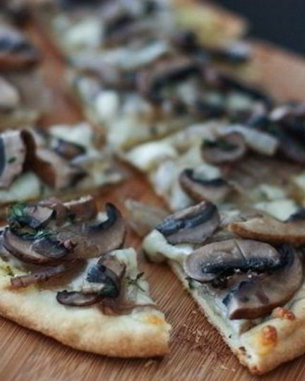 Рецепт постной пиццы с грибами
