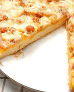 Яблочная пицца с ветчиной