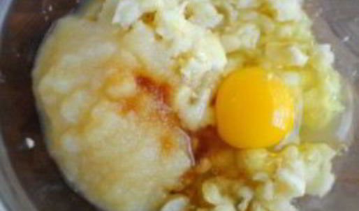 банановые пончики с грецкими орехами