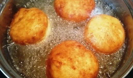 картофельные пончики с куриными кексами